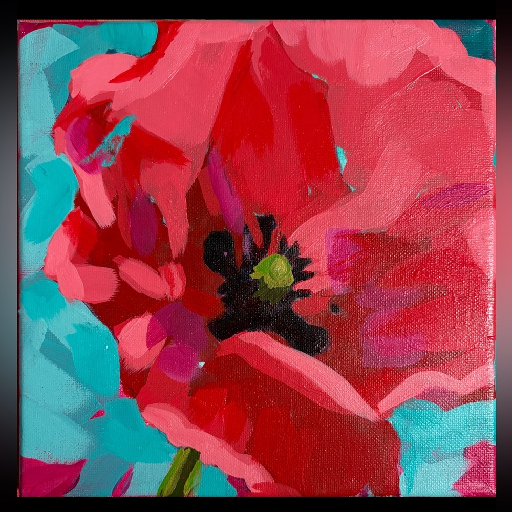 Canvas Art Poppy - Picture 6 of 6